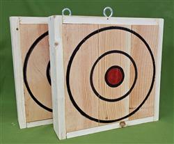 AIM SMALL, MISS SMALL - AXE / KNIFE THROWING TARGETS, Set of TWO 3" thick Only $74.99 #467
